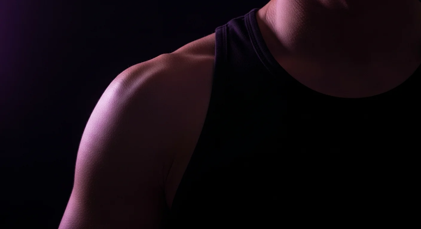 Close-up of inner forearm skin in dramatic editorial lighting